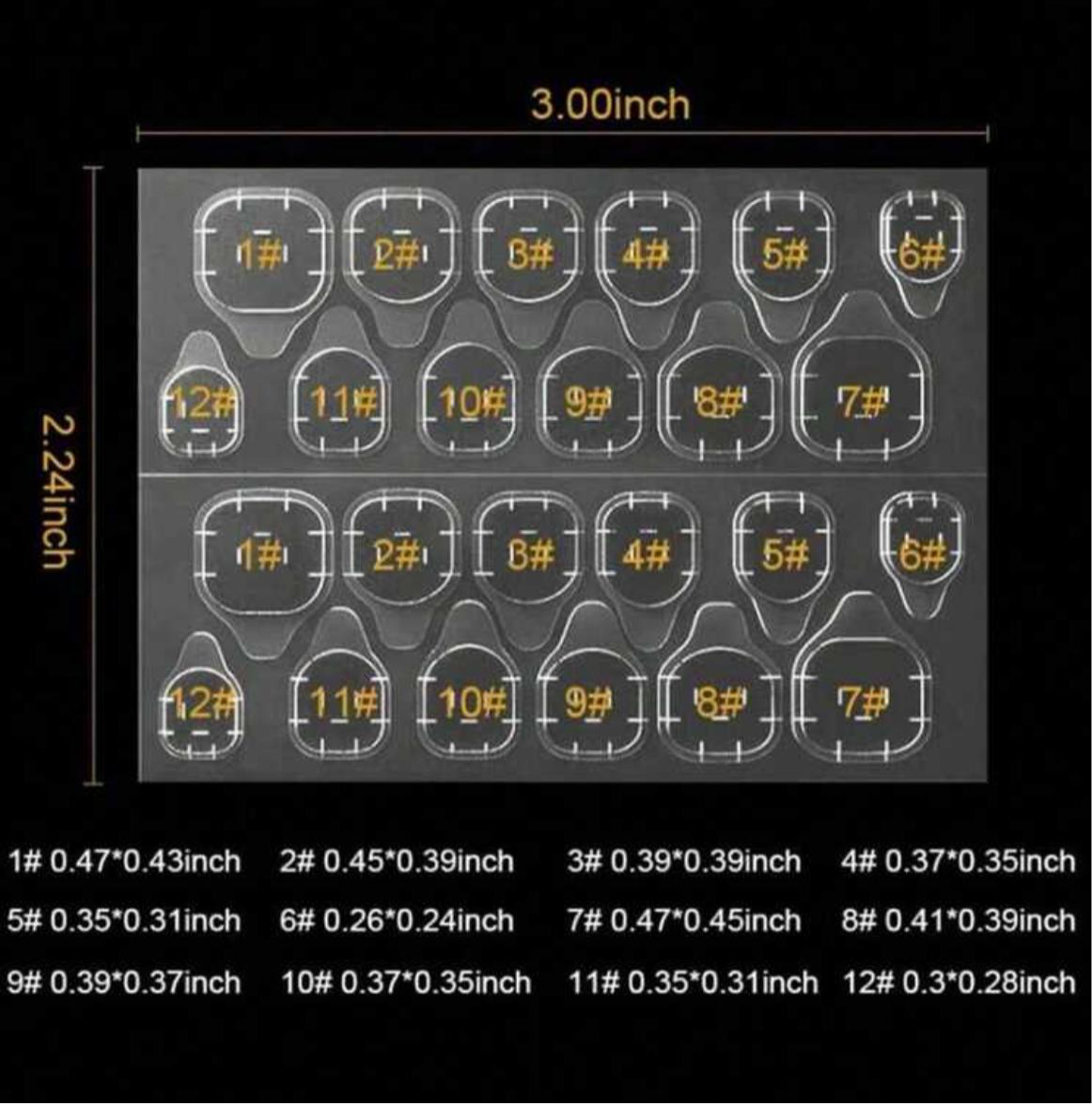 Sticky Tabs 24pcs - 5 Sheets - Jay's Press On Nails