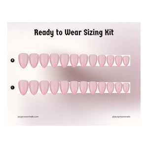 Ready to Wear Sizing Kit - Solid Color - Jay's Press On Nails