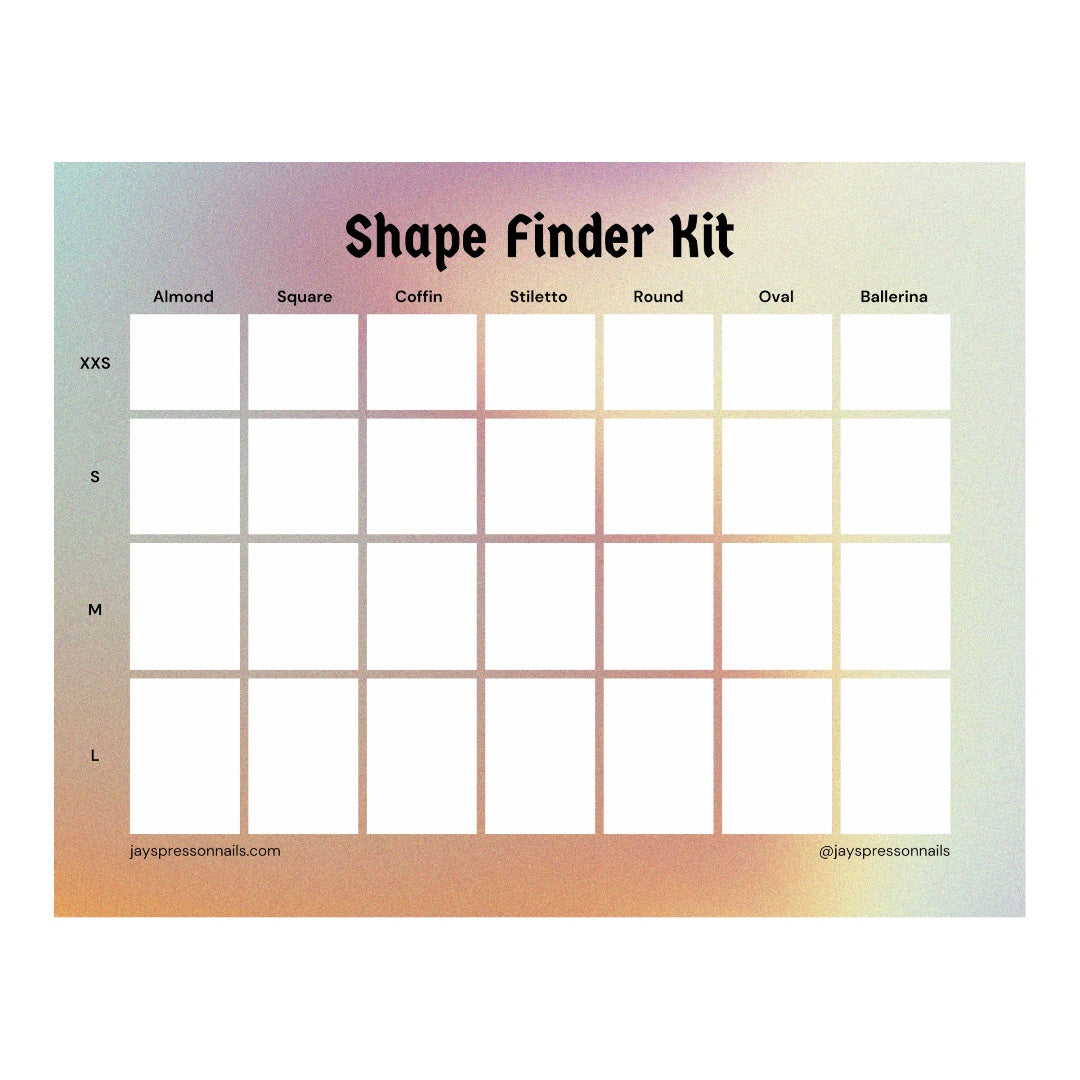 Shape Finder Kit - Jay's Press On Nails