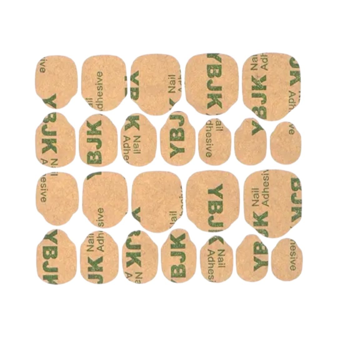 Extra Hold Sticky Tabs 24pcs - 1 Sheet - Jay's Press On Nails