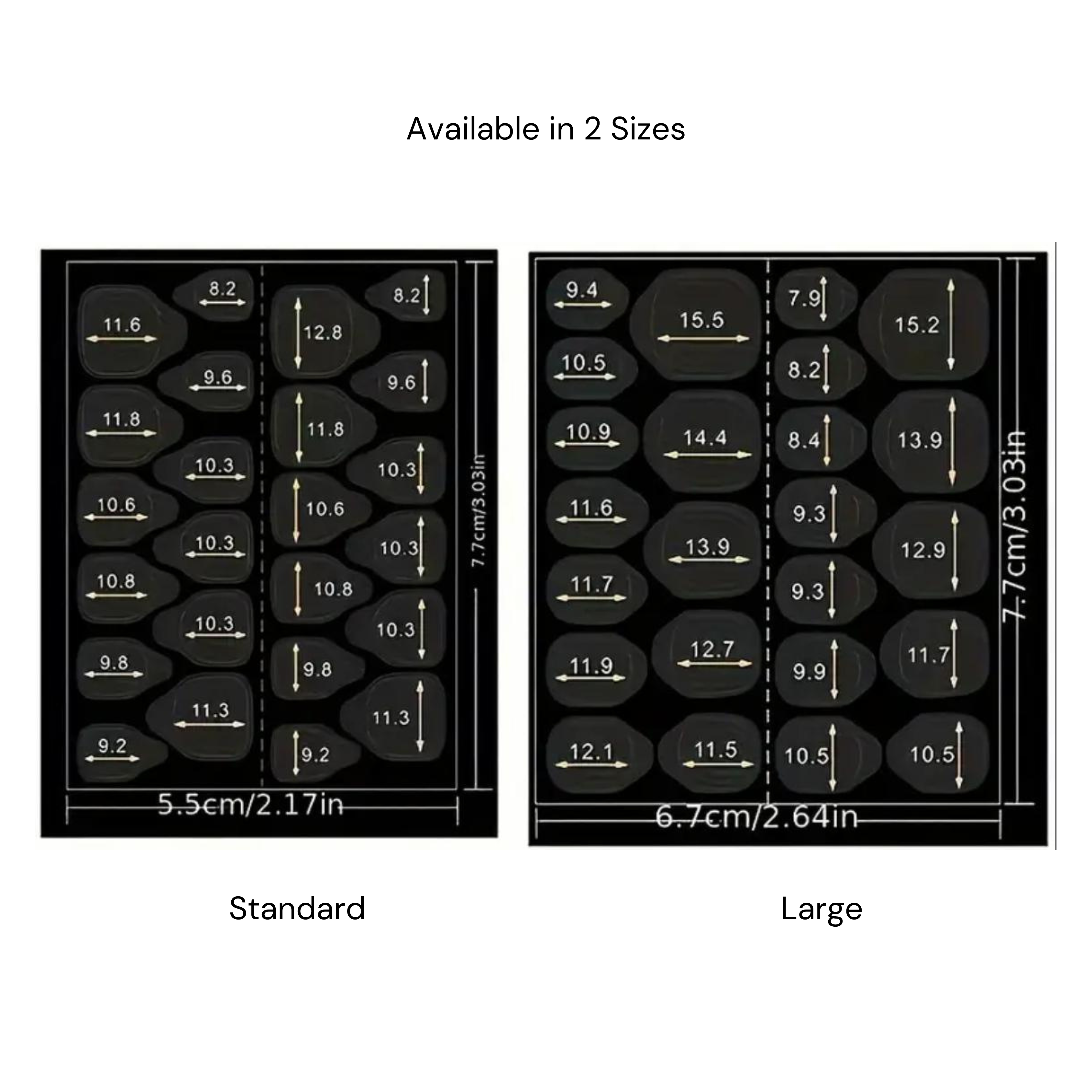 Extra Hold Sticky Tabs 24pcs - 1 Sheet - Jay's Press On Nails